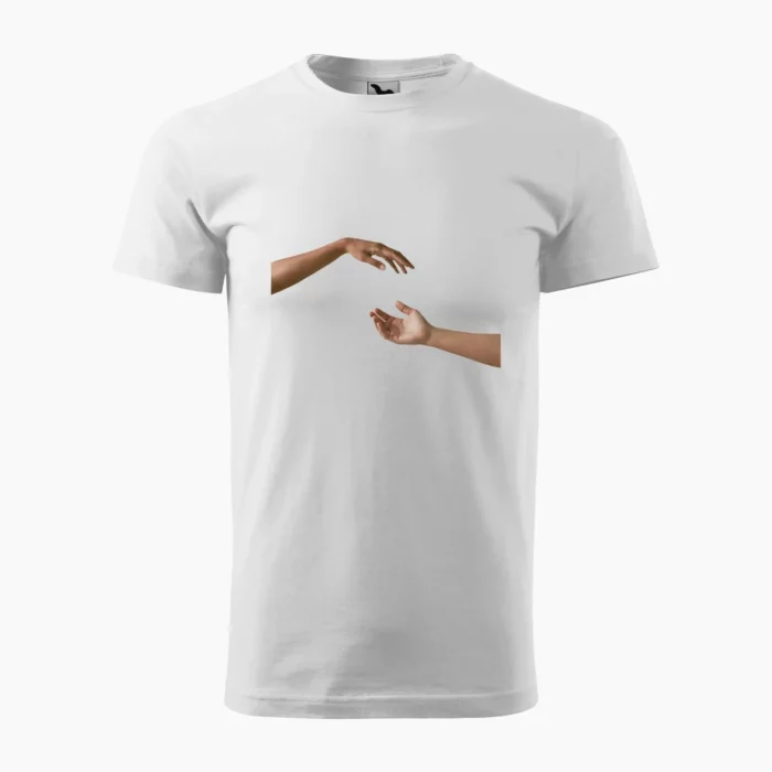 Tričko pomocná ruka biele pánske