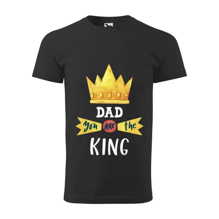 Tričko dad you are the king čierne pánske